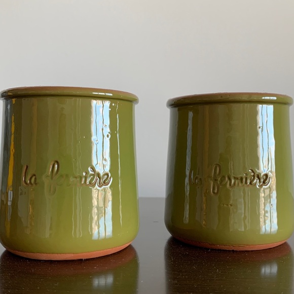 La Fermière Ceramic Yogurt Jars Set -Fall colors - Picture 2 of 5